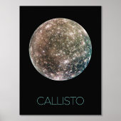 宇宙、宇宙、システ太陽のム、ムーンカリスト 箔ポスター (正面)