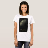 宇宙、宇宙、システ太陽のム、ムーンカリスト Tシャツ (正面フル)