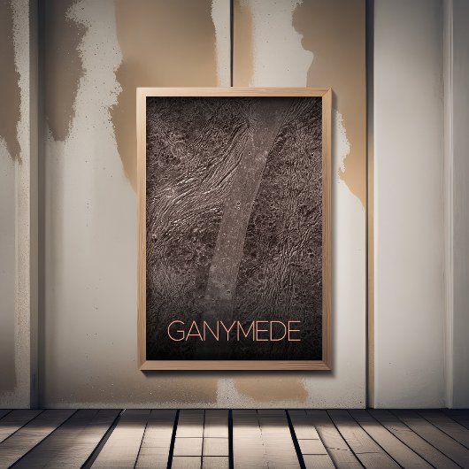 宇宙、宇宙、システ太陽のム、ムーンゲニメデ ポスター
