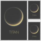 宇宙、宇宙、システ太陽のム、ムーンタイタン シール (正面)