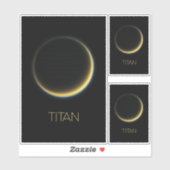 宇宙、宇宙、システ太陽のム、ムーンタイタン シール (シート)