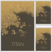 宇宙、宇宙、システ太陽のム、ムーンタイタン シール (正面)