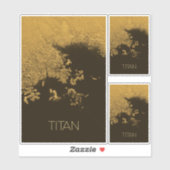 宇宙、宇宙、システ太陽のム、ムーンタイタン シール (シート)