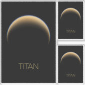 宇宙、宇宙、システ太陽のム、ムーンタイタン シール (正面)