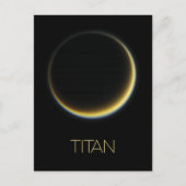 宇宙、宇宙、システ太陽のム、ムーンタイタン ポストカード (正面)