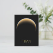 宇宙、宇宙、システ太陽のム、ムーンタイタン ポストカード (スタンド正面)