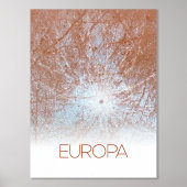 宇宙，宇宙，システ太陽のム，ムーンヨーロッパ 箔ポスター (正面)