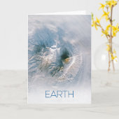 宇宙、宇宙、システ太陽のム、惑星地球 カード (黄色い花)