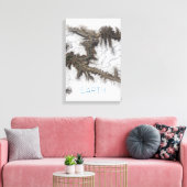 宇宙、宇宙、システ太陽のム、惑星地球 キャンバスプリント (インサイチュ (リビング))