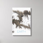 宇宙、宇宙、システ太陽のム、惑星地球 キャンバスプリント (正面)