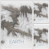 宇宙、宇宙、システ太陽のム、惑星地球 シール (正面)