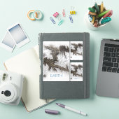 宇宙、宇宙、システ太陽のム、惑星地球 シール (iPadカバー)