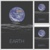 宇宙、宇宙、システ太陽のム、惑星地球 シール (正面)