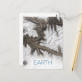 宇宙、宇宙、システ太陽のム、惑星地球 ポストカード