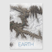 宇宙、宇宙、システ太陽のム、惑星地球 マグネット招待状 (正面)