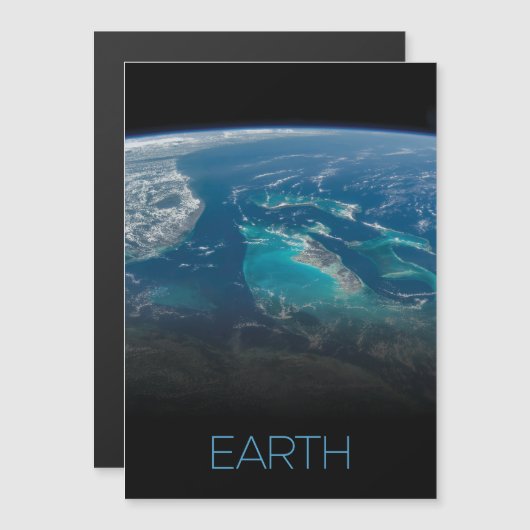 宇宙、宇宙、システ太陽のム、惑星地球 マグネット招待状 (正面/裏面)