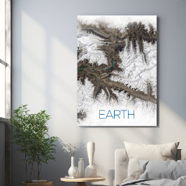 宇宙、宇宙、システ太陽のム、惑星地球 メタルプリント