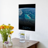 宇宙、宇宙、システ太陽のム、惑星地球 箔ポスター (レイダウン (キッチン))