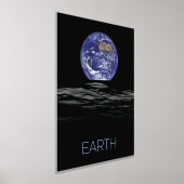 宇宙、宇宙、システ太陽のム、惑星地球 箔ポスター (レイダウン)