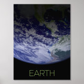 宇宙、宇宙、システ太陽のム、惑星地球 箔ポスター (正面)