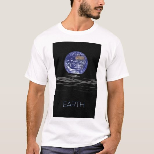 宇宙、宇宙、システ太陽のム、惑星地球 Tシャツ (正面)