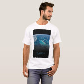 宇宙、宇宙、システ太陽のム、惑星地球 Tシャツ (正面フル)