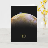 宇宙、宇宙、システ太陽のム、Moon IO カード (黄色い花)