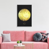 宇宙、宇宙、システ太陽のム、Moon IO キャンバスプリント (インサイチュ (リビング))