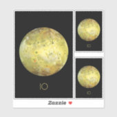 宇宙、宇宙、システ太陽のム、Moon IO シール (シート)