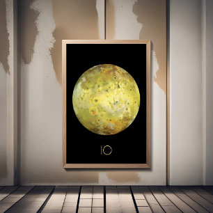宇宙、宇宙、システ太陽のム、Moon IO ポスター