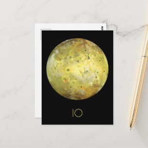 宇宙、宇宙、システ太陽のム、Moon IO ポストカード