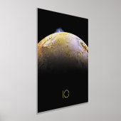 宇宙、宇宙、システ太陽のム、Moon IO 箔ポスター (レイダウン)