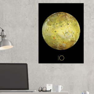 宇宙、宇宙、システ太陽のム、Moon IO 箔ポスター