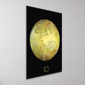 宇宙、宇宙、システ太陽のム、Moon IO 箔ポスター (レイダウン)