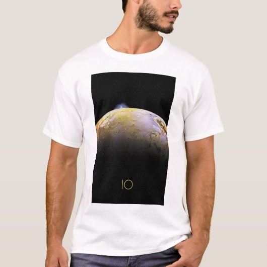 宇宙、宇宙、システ太陽のム、Moon IO Tシャツ (正面)
