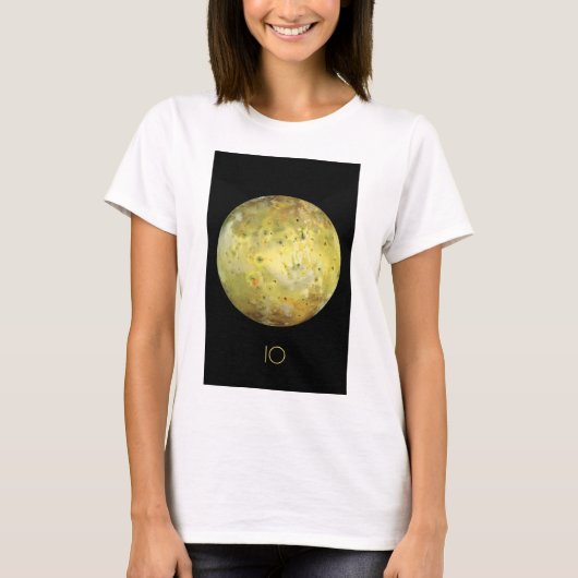 宇宙、宇宙、システ太陽のム、Moon IO Tシャツ (正面)