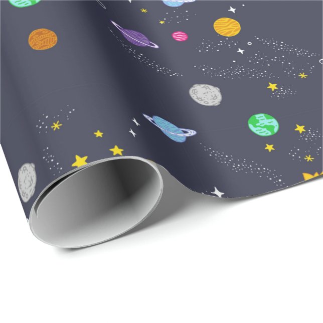 宇宙、宇宙、ファンタジーの包装紙 ラッピングペーパー (ロールコーナー)