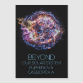 宇宙、宇宙、超新星カシオペアA マグネット招待状 (正面)