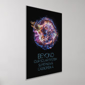 宇宙、宇宙、超新星カシオペアA 箔ポスター (レイダウン)