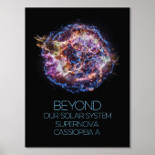 宇宙、宇宙、超新星カシオペアA 箔ポスター (正面)