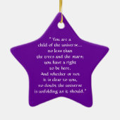 "宇宙" -必要なものOrnament.2の子供 セラミックオーナメント (裏面)