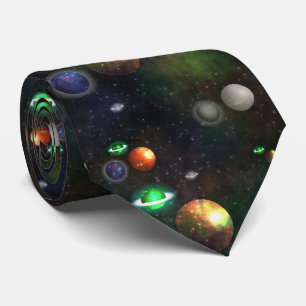 宇宙、惑星 ネクタイ