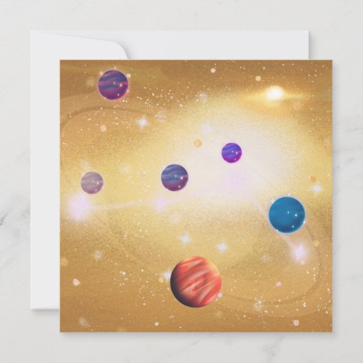 宇宙 招待状 (裏面)