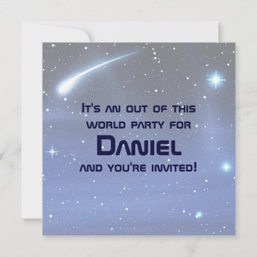 宇宙 招待状 (正面)