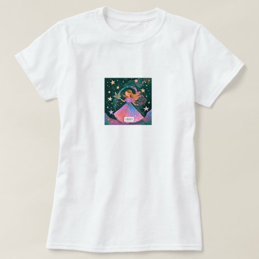 宇宙《星座》乙女座 Tシャツ (デザイン正面)