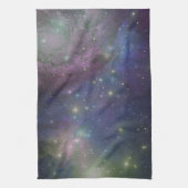 宇宙、星、銀河系および星雲 キッチンタオル (縦)