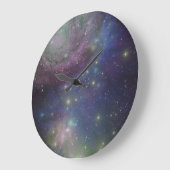 宇宙、星、銀河系、星雲 ラージ壁時計 (傾斜)