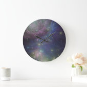 宇宙、星、銀河系、星雲 ラージ壁時計 (ホーム)