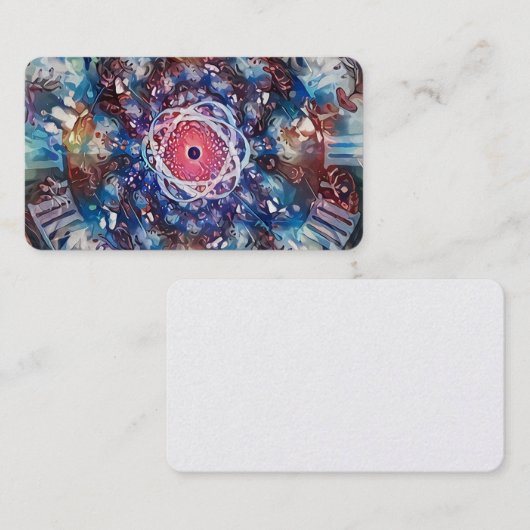 宇宙、時間および原子 名刺 (正面/裏面)