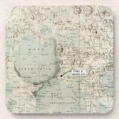 宇宙: 月MAP 1972年 コースター (正面)